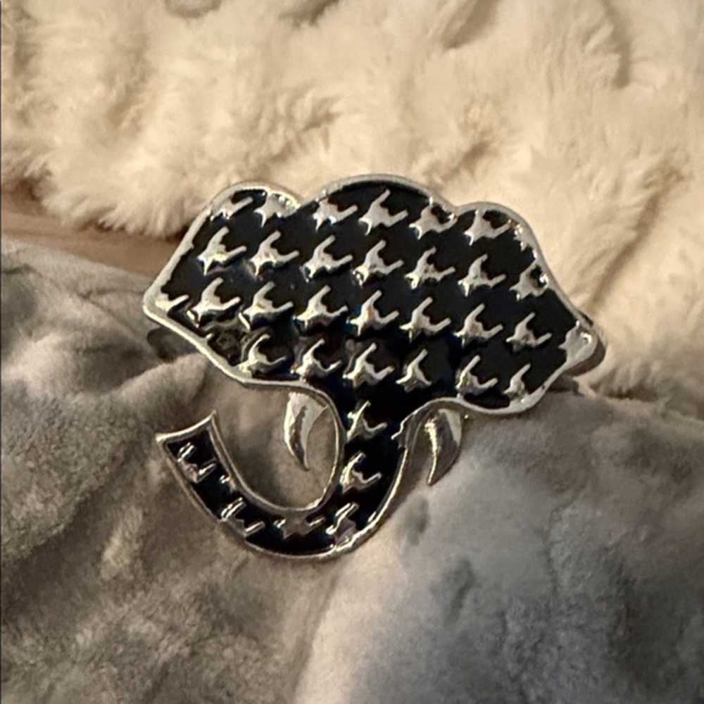 Silver and Black Tree Cuff Bracelet